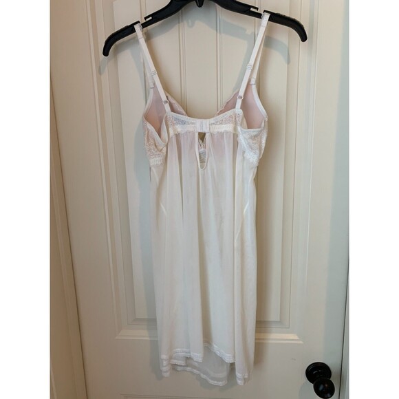 ON GOSSAMER WOMENS BABYDOLL CHEMISE NIGHTGOWN LINGERIE SIZE 36B IVORY - Picture 4 of 6